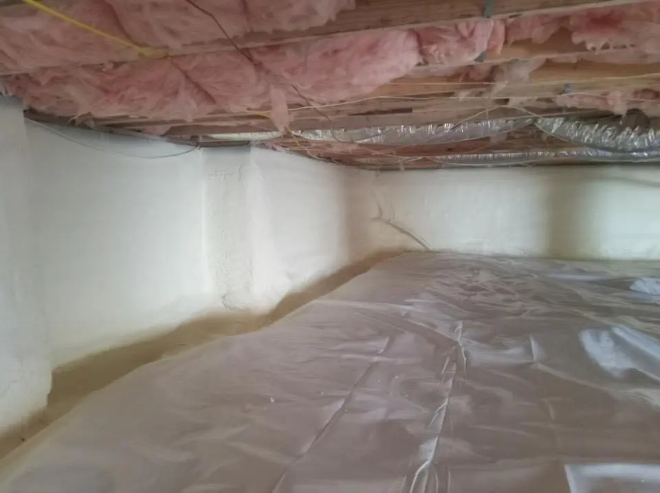 Crawl space encapsulation with closed-cell spray foam for Roof Waterproofing in Hasbrouck Heights